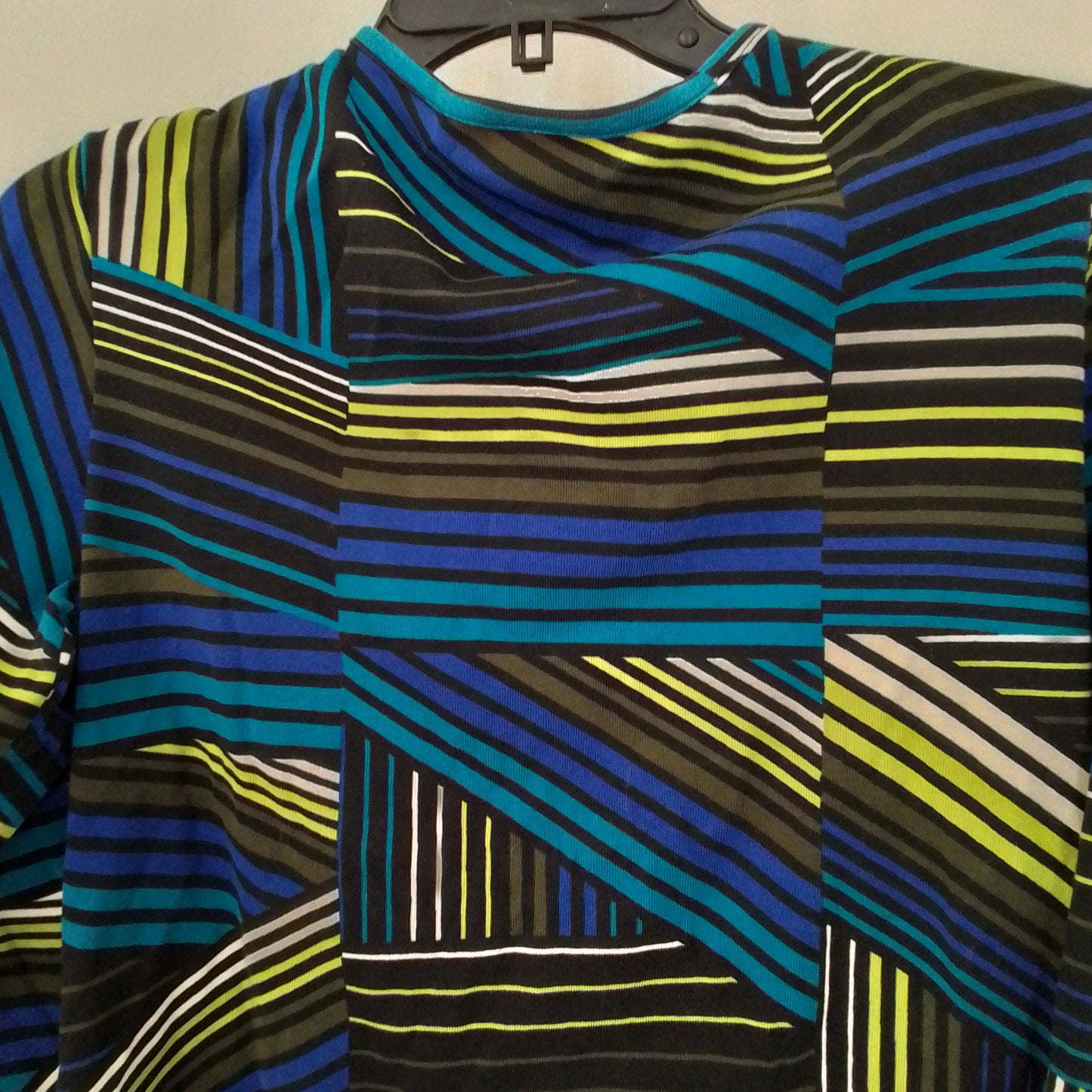 Rafaella Women's Jersey XL - Blue, Black, Green, Aqua