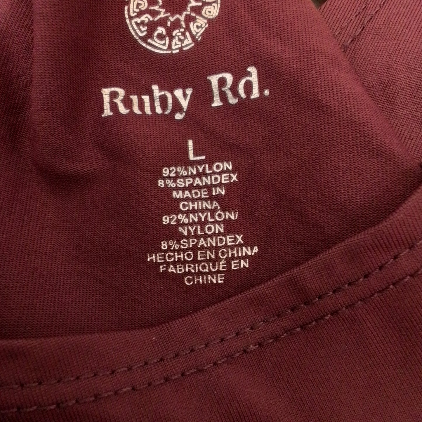 Ruby Rd Women's Red Nylon Tank Top - Size L