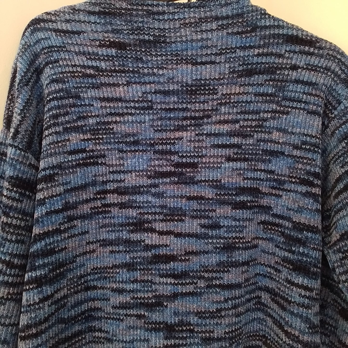 Rafaella Women's Blue/Black Polyester Sweater- Size S