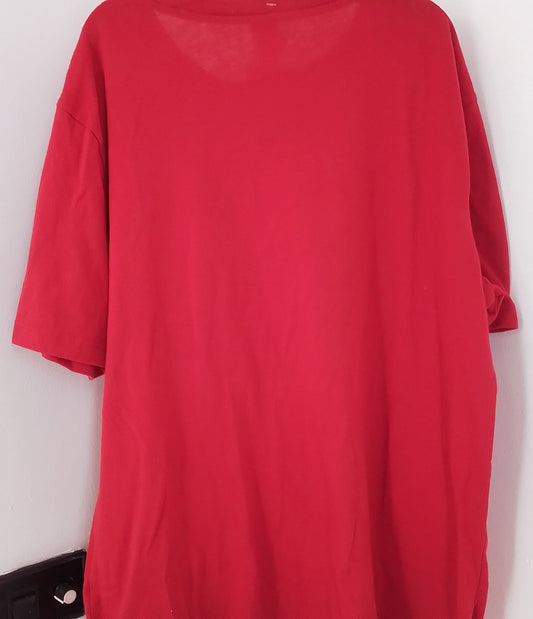 Kids Red T-Shirt - Cotton/Polyester, Sizes 14/16/XL