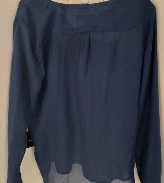 Loft Womens Blue Blouse - Size S