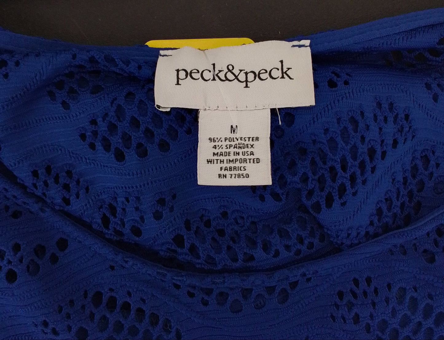 Women's Blue Polyester Blouse - Size M