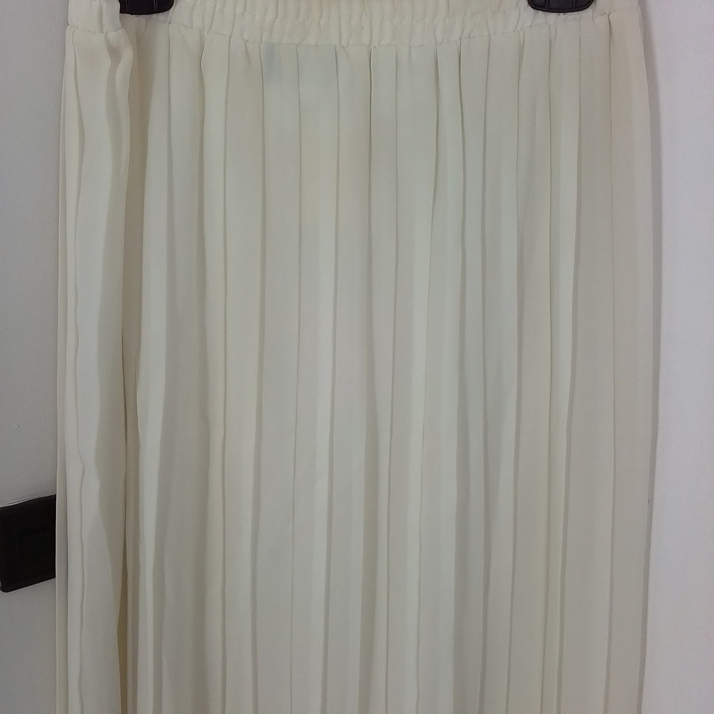 Women's White Polyester Skirt - Size 12