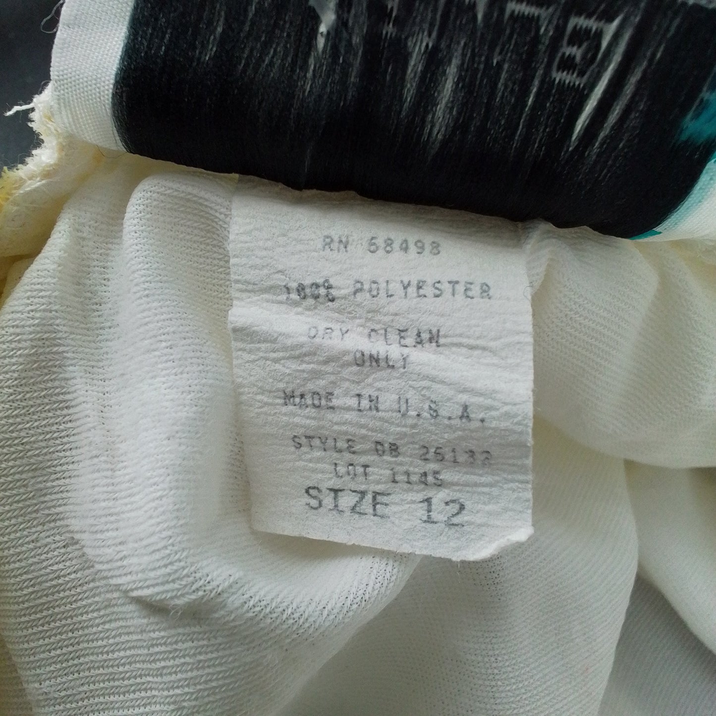 Women's White Polyester Skirt - Size 12