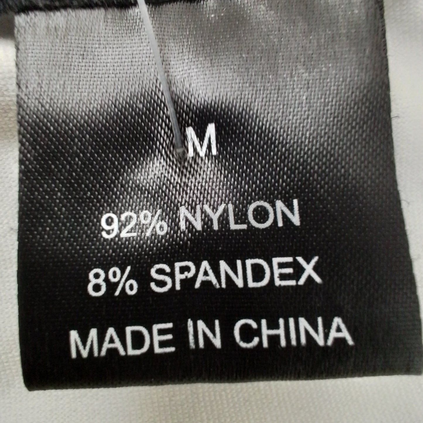 Women's White Tank Top - Size M, Nylon/Spandex