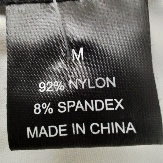 Women's White Tank Top - Size M, Nylon/Spandex