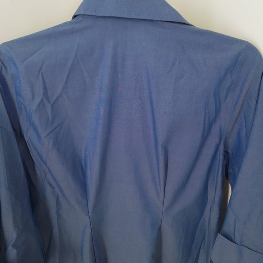 Lands' End Women's Blue Cotton Shirt