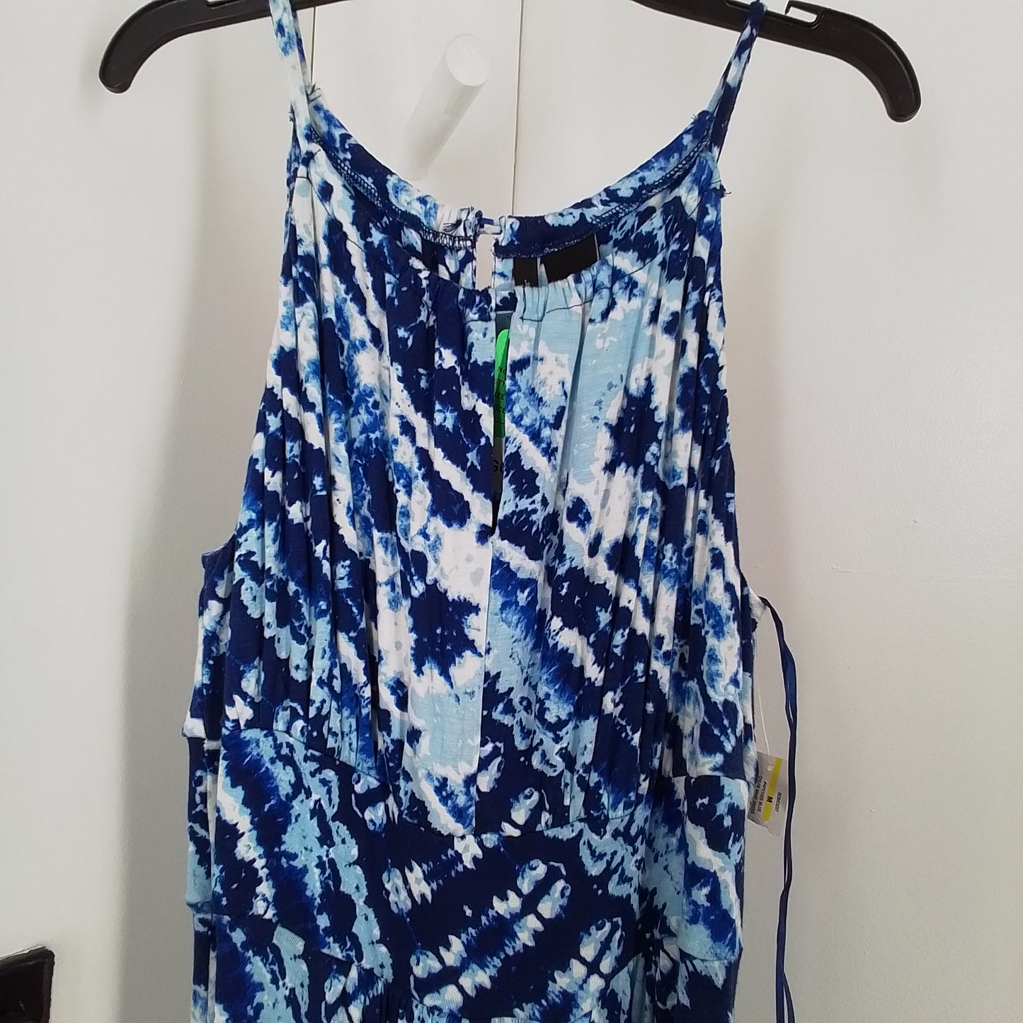 New Directions Women's Dress M Blue/Aqua/White Rayon