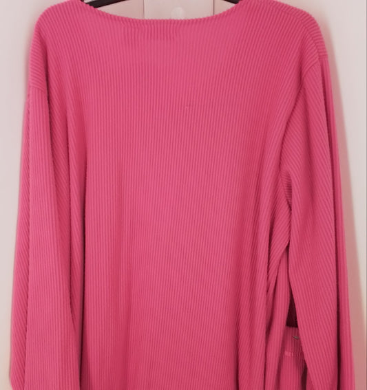 Women's Pink Pajamas - 3X, Polyester