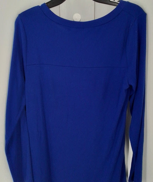 Women's Blue Cotton Dress - Size M
