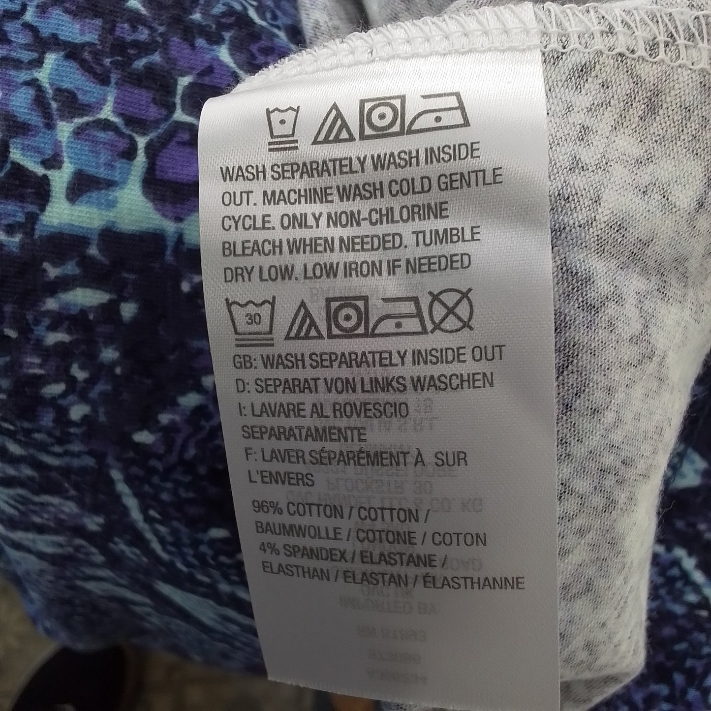 Women's Blue Cotton Shirt - 3X