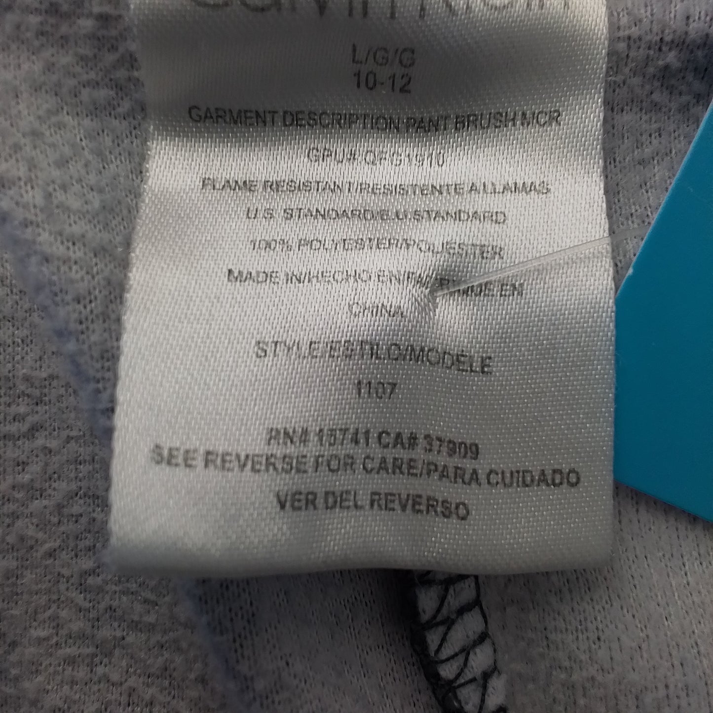 Calvin Klein Kids Blue Pajama, Size L, Polyester