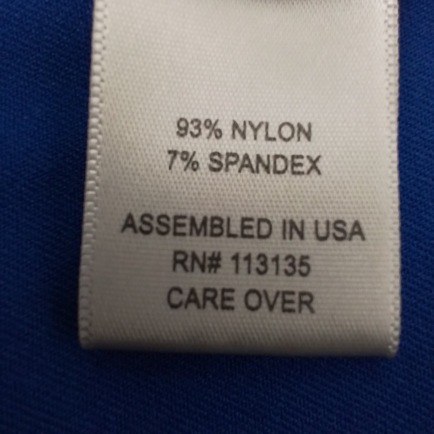 Women's Blue Nylon Tank Top - Size M