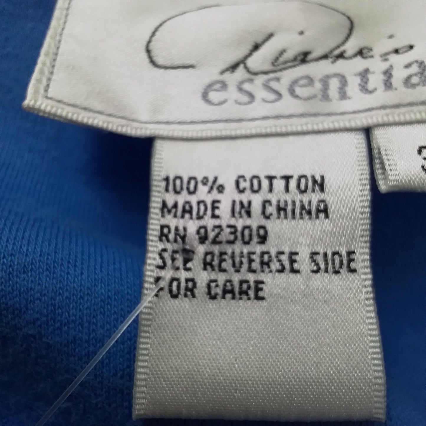 Women's Blue Cotton 2-piece shirt and pants (3x)