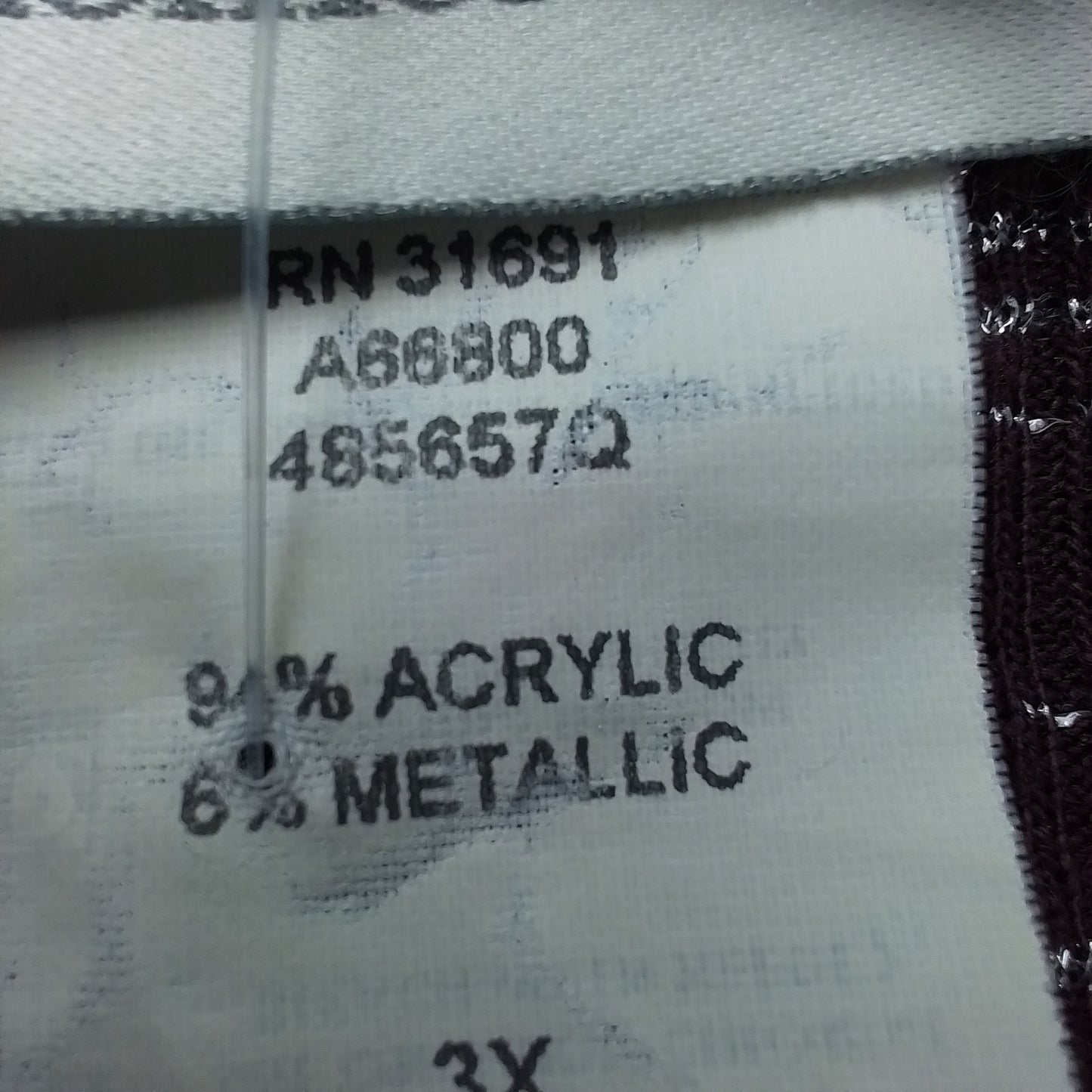 Women's Purple Acrylic Sweater - 3X