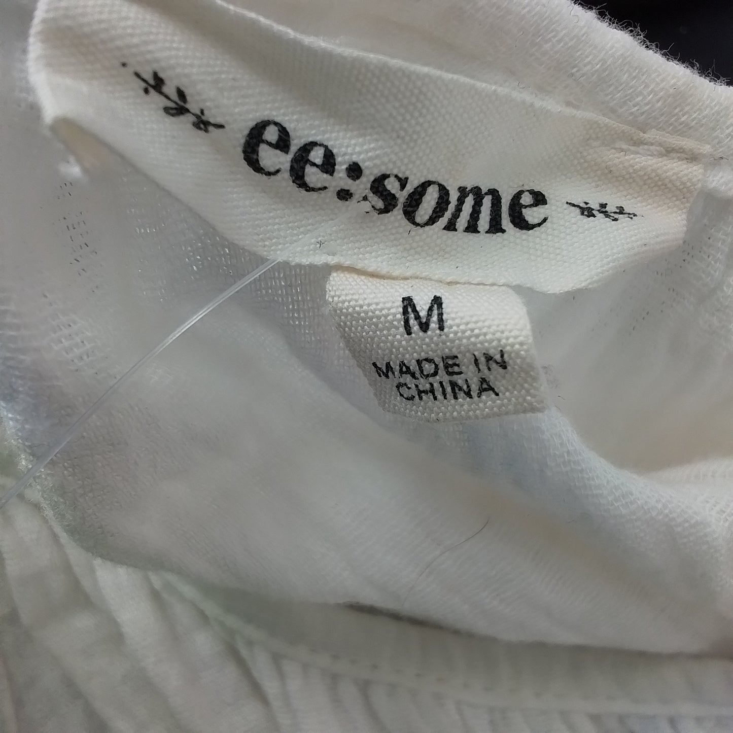 Women's Cotton Dress - M - White/Salmon/Purple