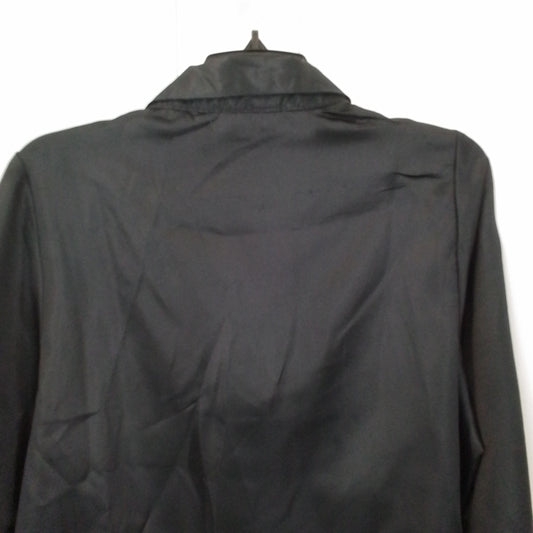 Women's Black Polyester Blouse - XL