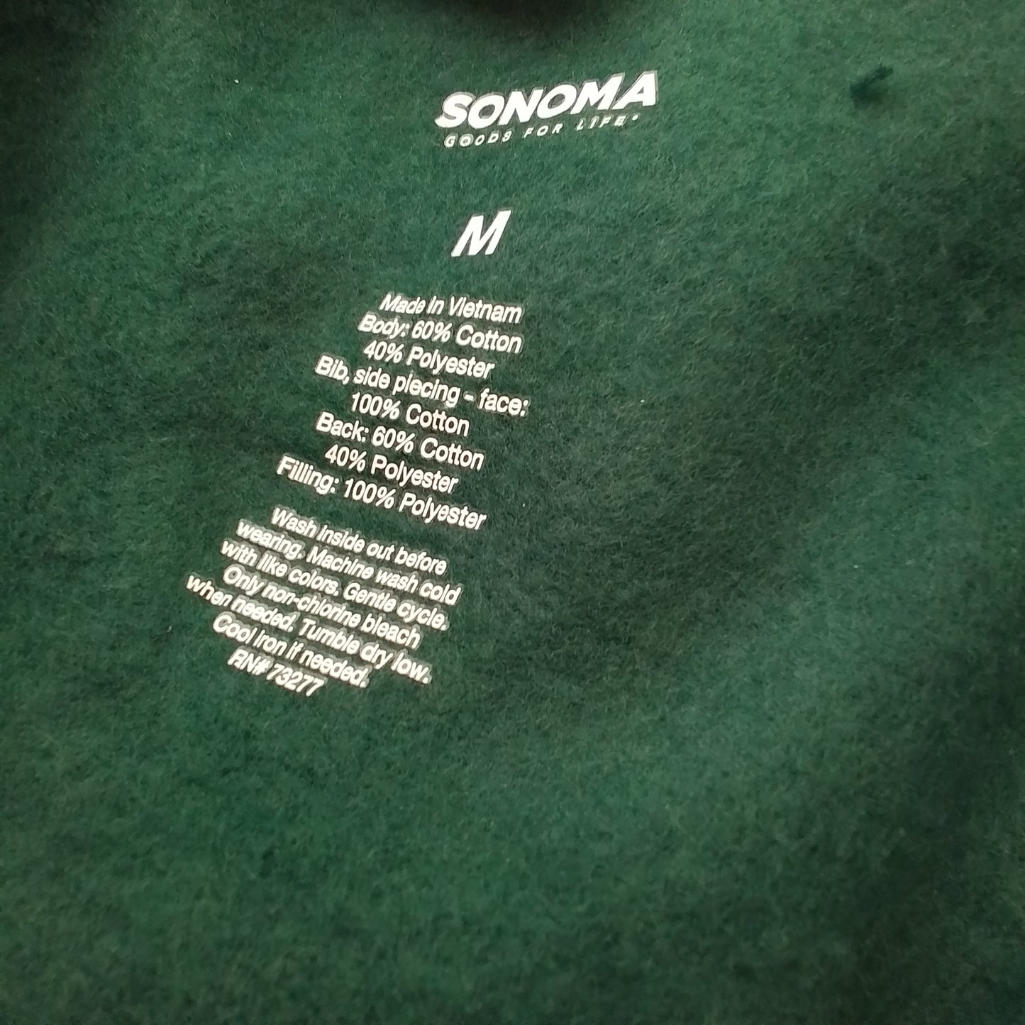 Sonoma Women's Green Sweatshirt - Size M