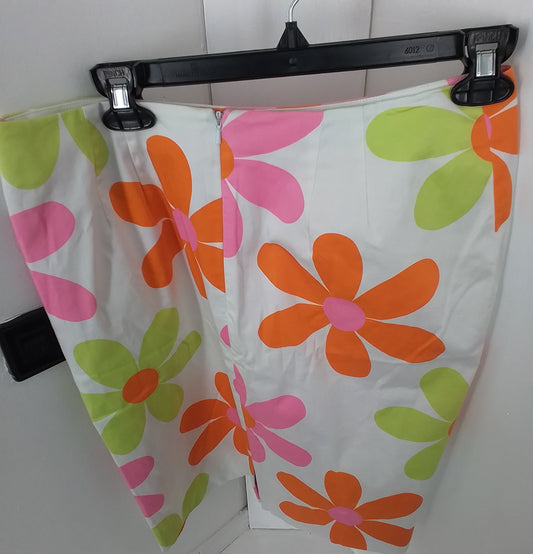 Orange Cotton Women's Skirt Size 10