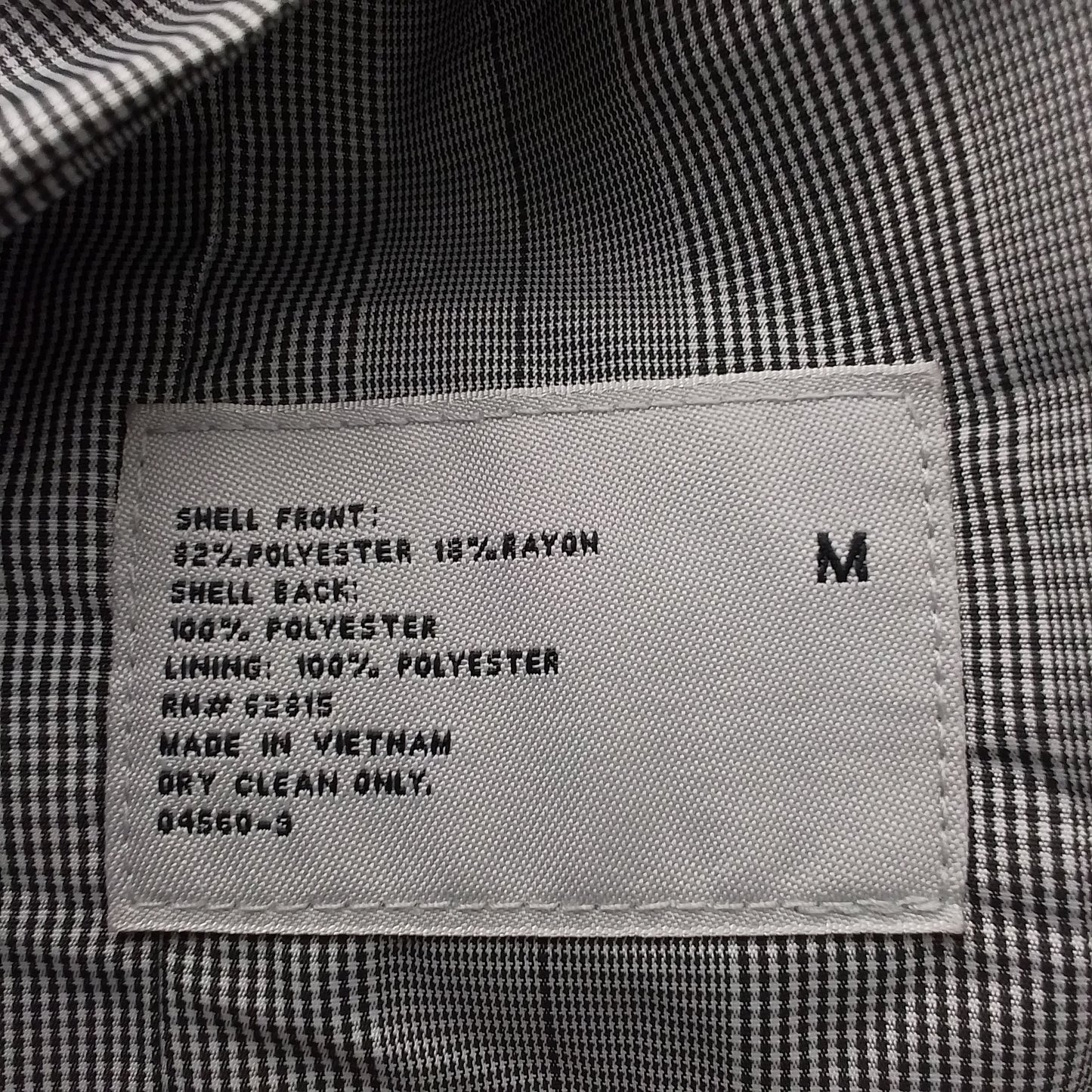 Men's Grey Vest - Size M, Polyester/Rayon