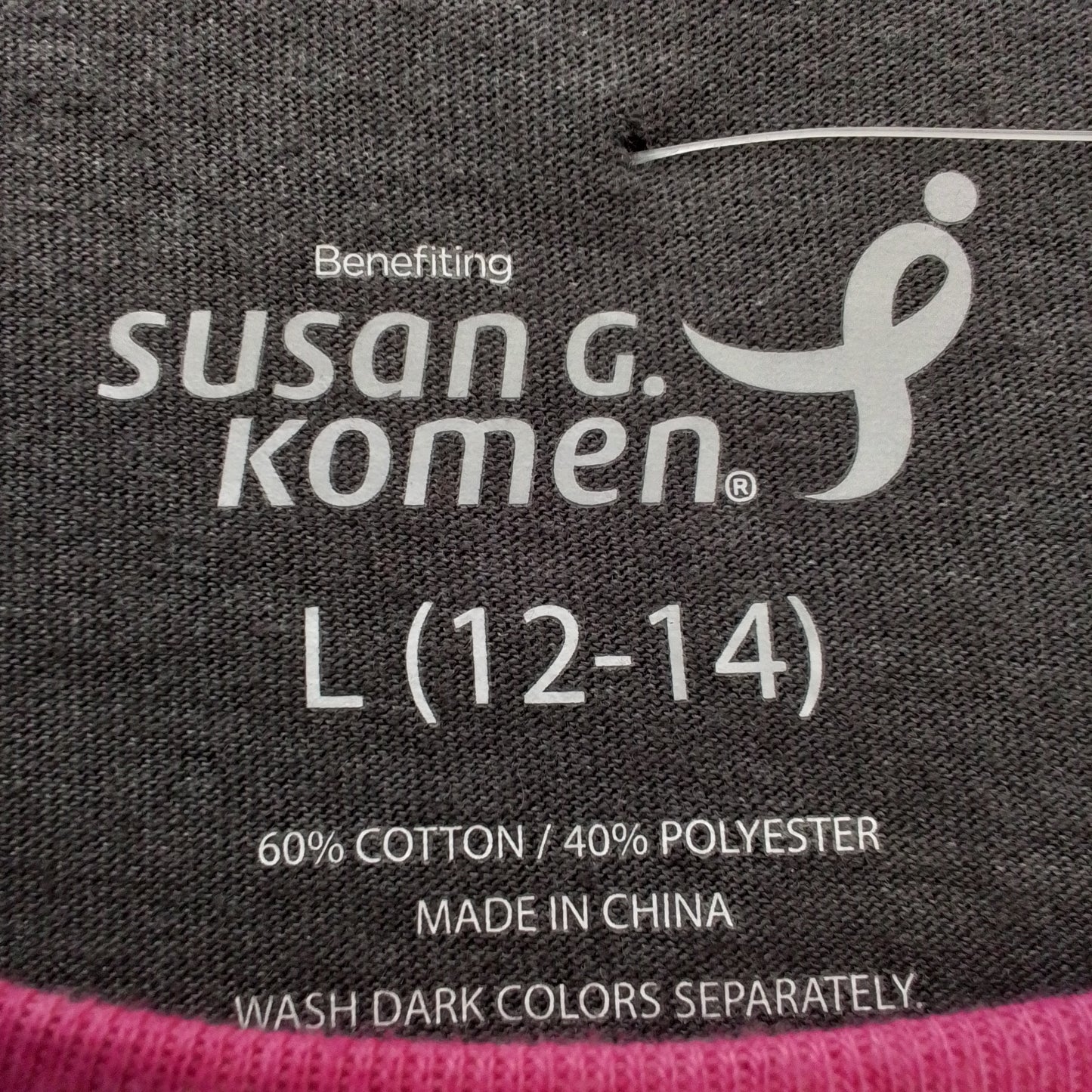 Women's Raglan T-Shirt - Grey, White, Pink - Cotton/Polyester