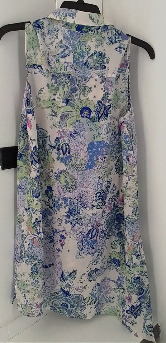 Women's Sun Dress - M - Purple/Blue/Green - Polyester/Spandex