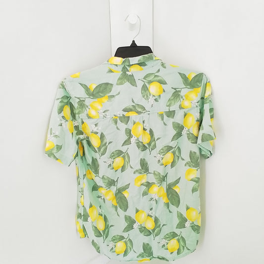 Old Navy Kids Button Up Shirt - Yellow, Green, White