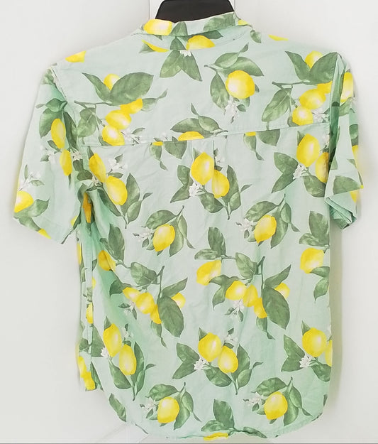 Old Navy Kids Button Up Shirt - Yellow, Green, White
