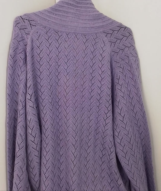 Women's Purple Coat - Acrylic/Polyester