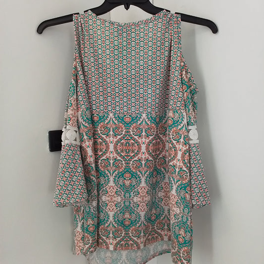 Women's New Directions Petite XL Open-Shoulder Blouse