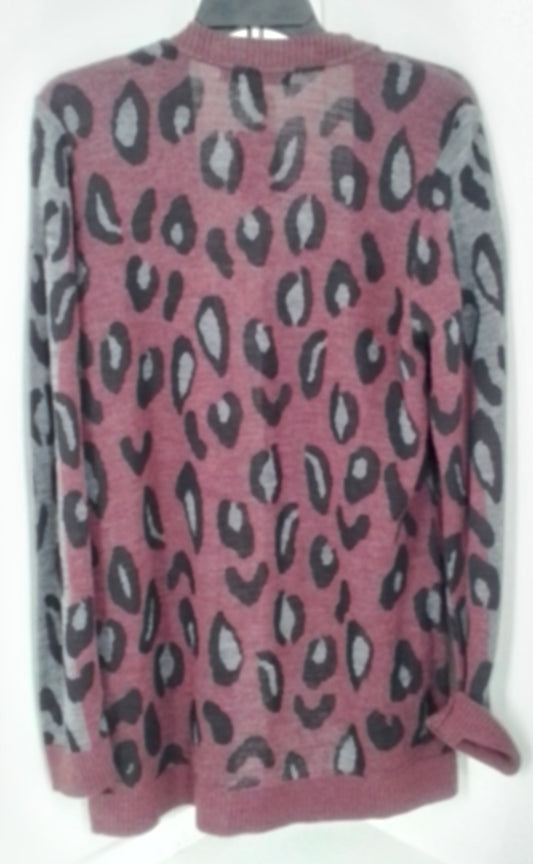 APT. 9 Women's Sweater, Size L, Red/Black/Grey, Acrylic