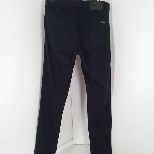 Men's Zara Man Navy Cotton Pants - Size 30