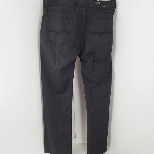 Men's Atelier Gardeur Gray Cotton Pants, Size 34-30