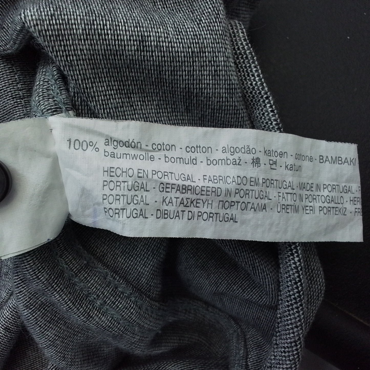 Men's Grey Cotton Button Up Shirt