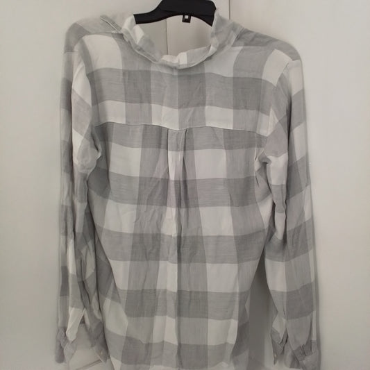Loft Women's Blouse S White/Grey