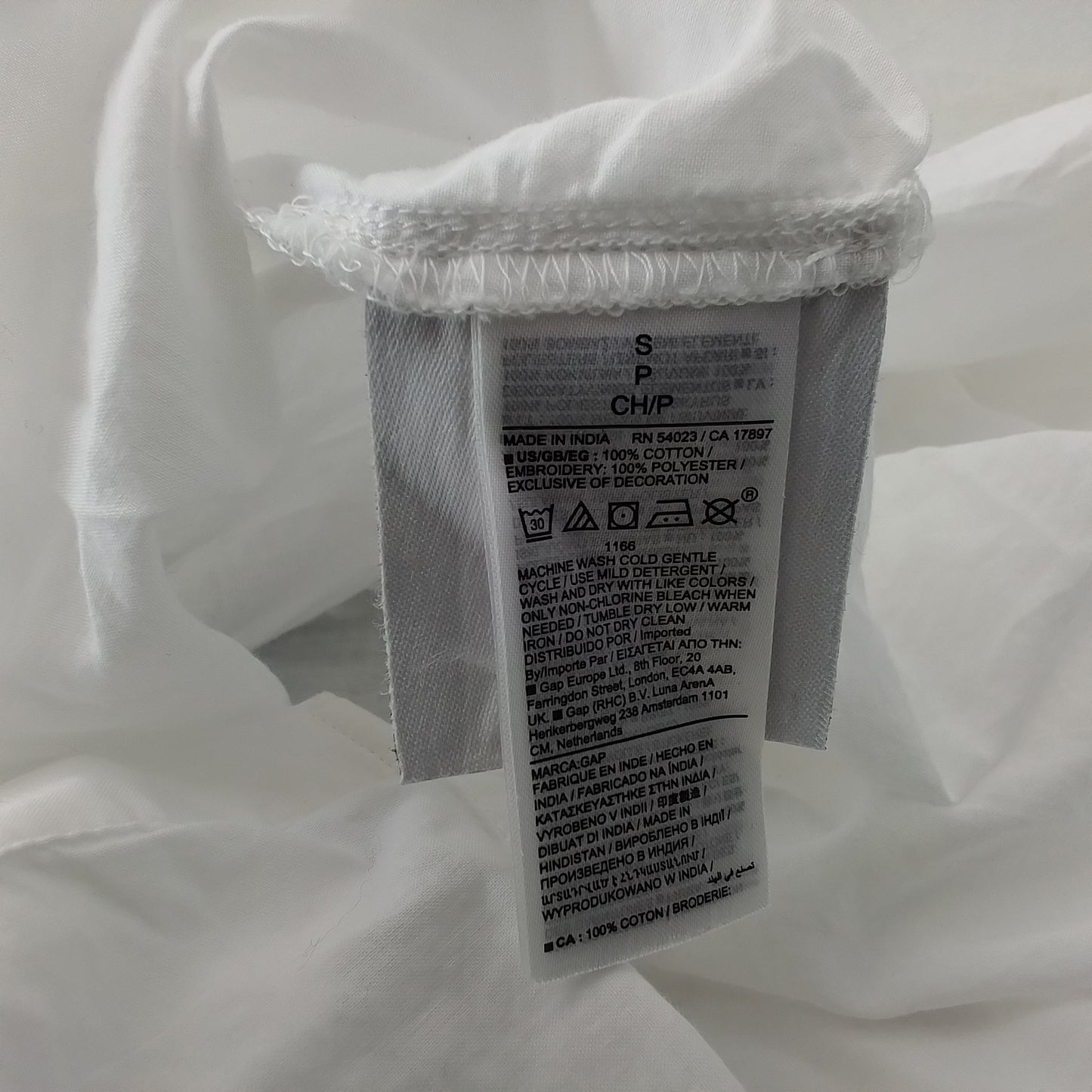 Gap Inc. Women's Blouse - White, Size S, Cotton