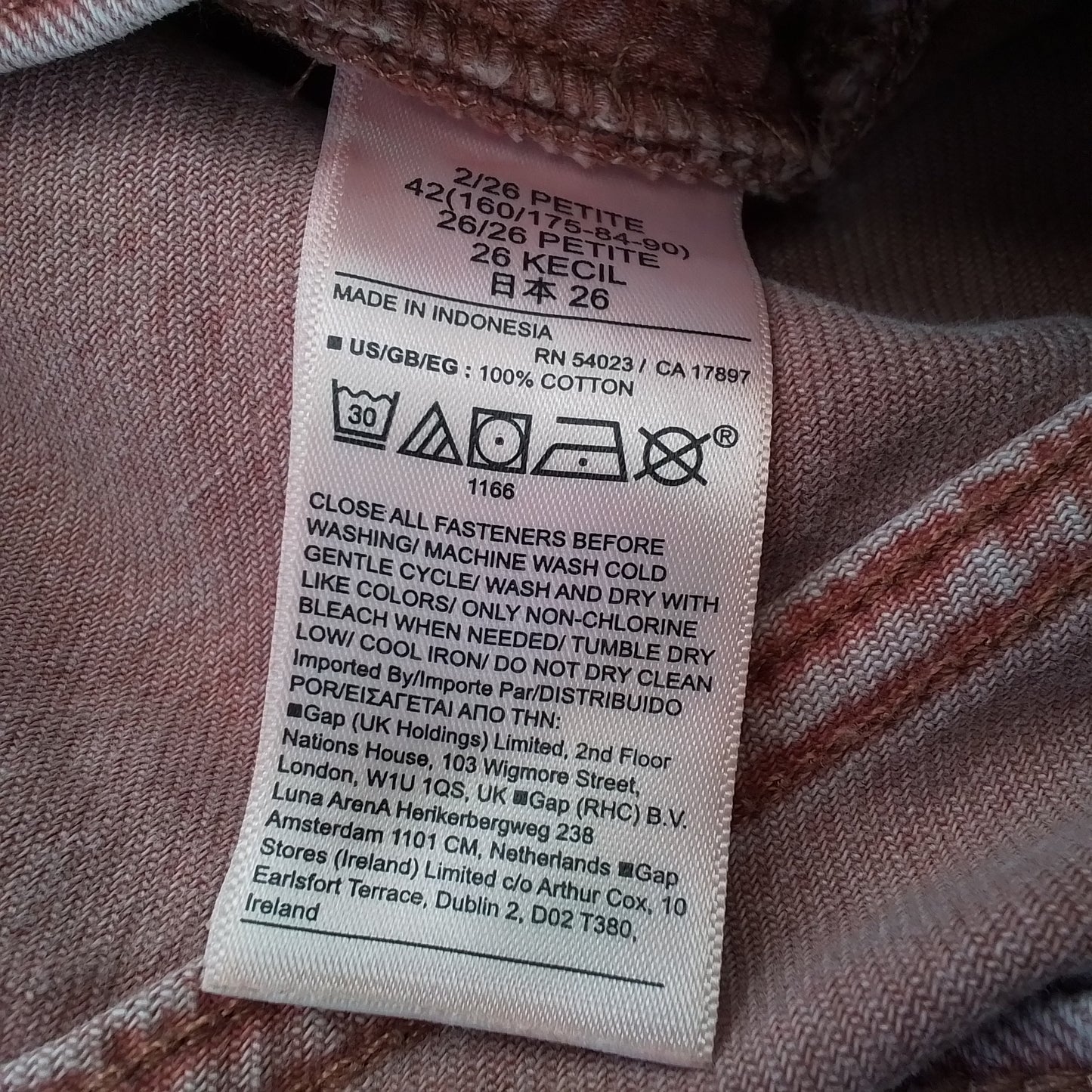 Gap Inc. Women's Pink Cotton Pants