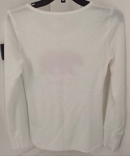 Old Navy Women's Jersey - White/Red, XS, Cotton