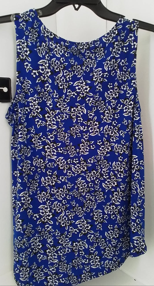 Women's Polyester Blouse - White, Blue, Black, Pink (M)