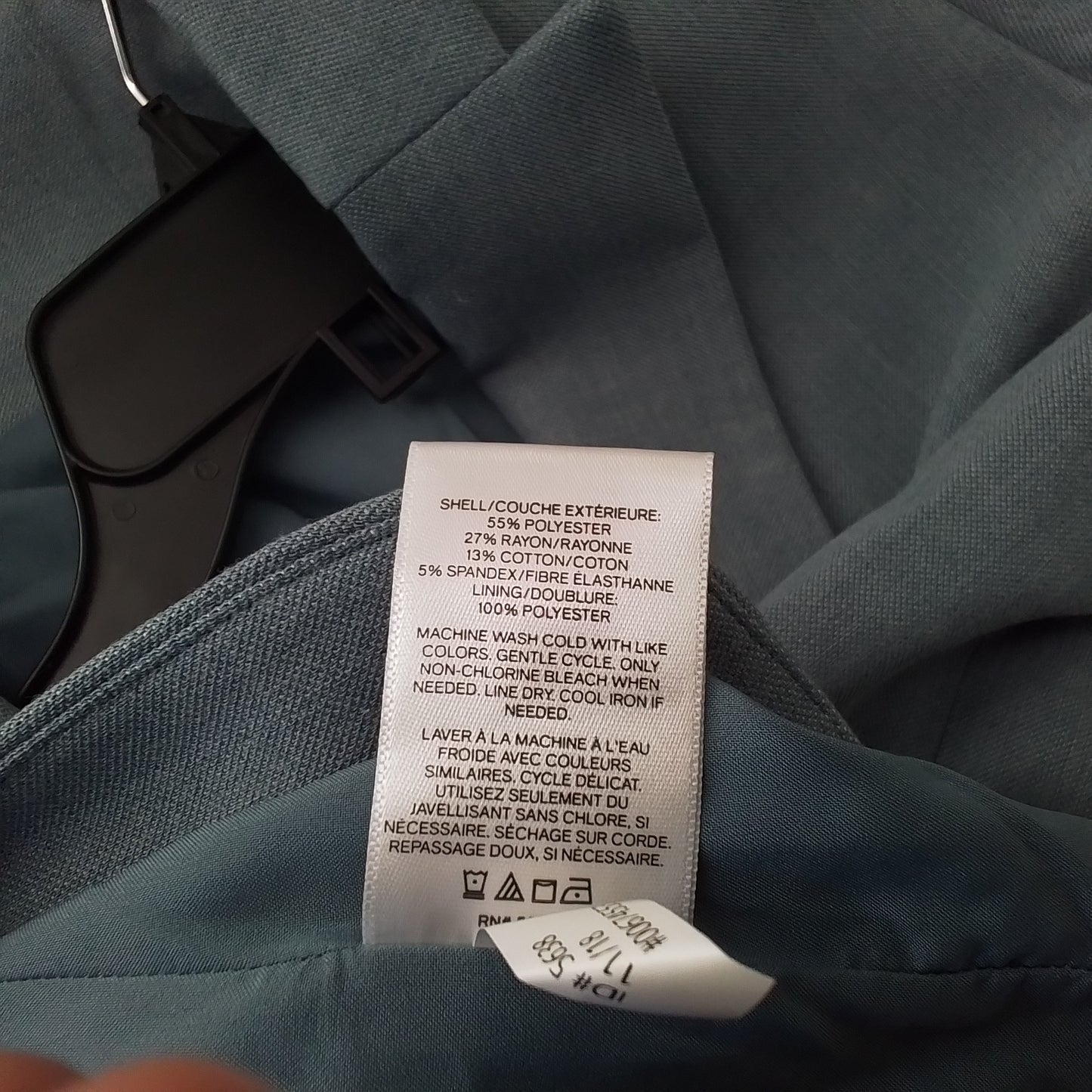 Express, Inc. Womens Grey Cotton Blazer