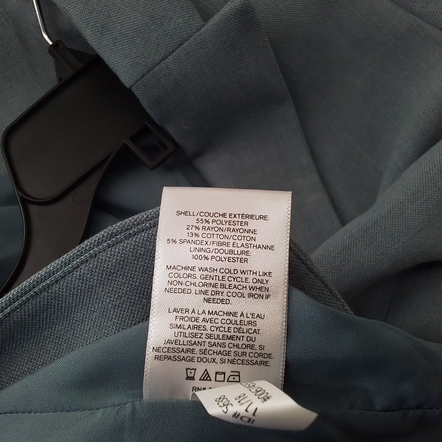 Express, Inc. Womens Grey Cotton Blazer