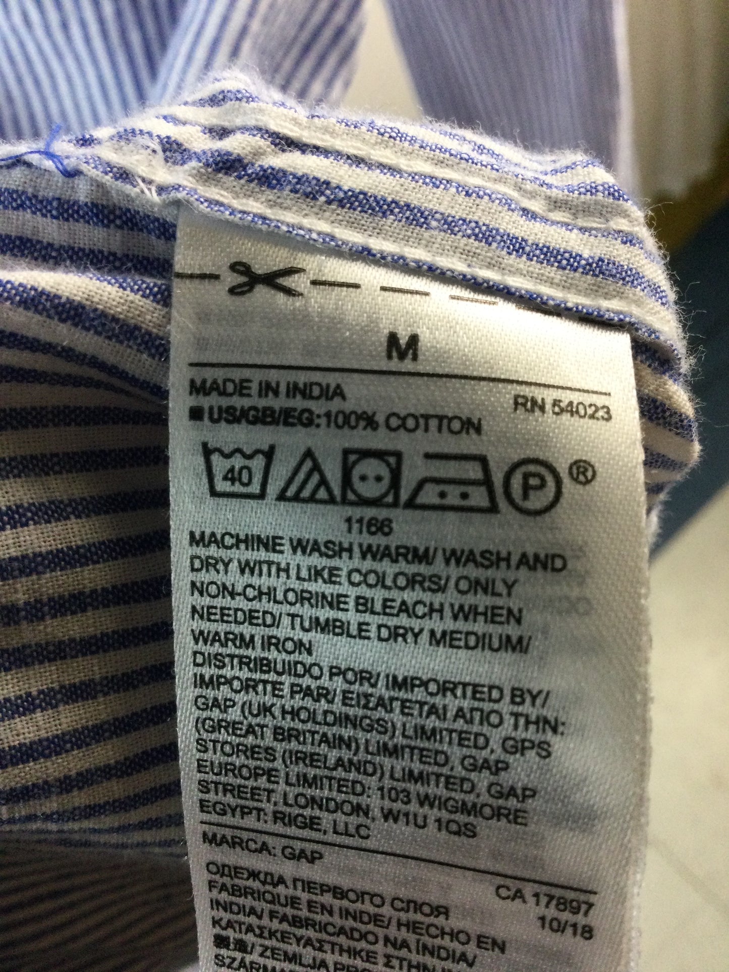 long sleeve stripe shirt