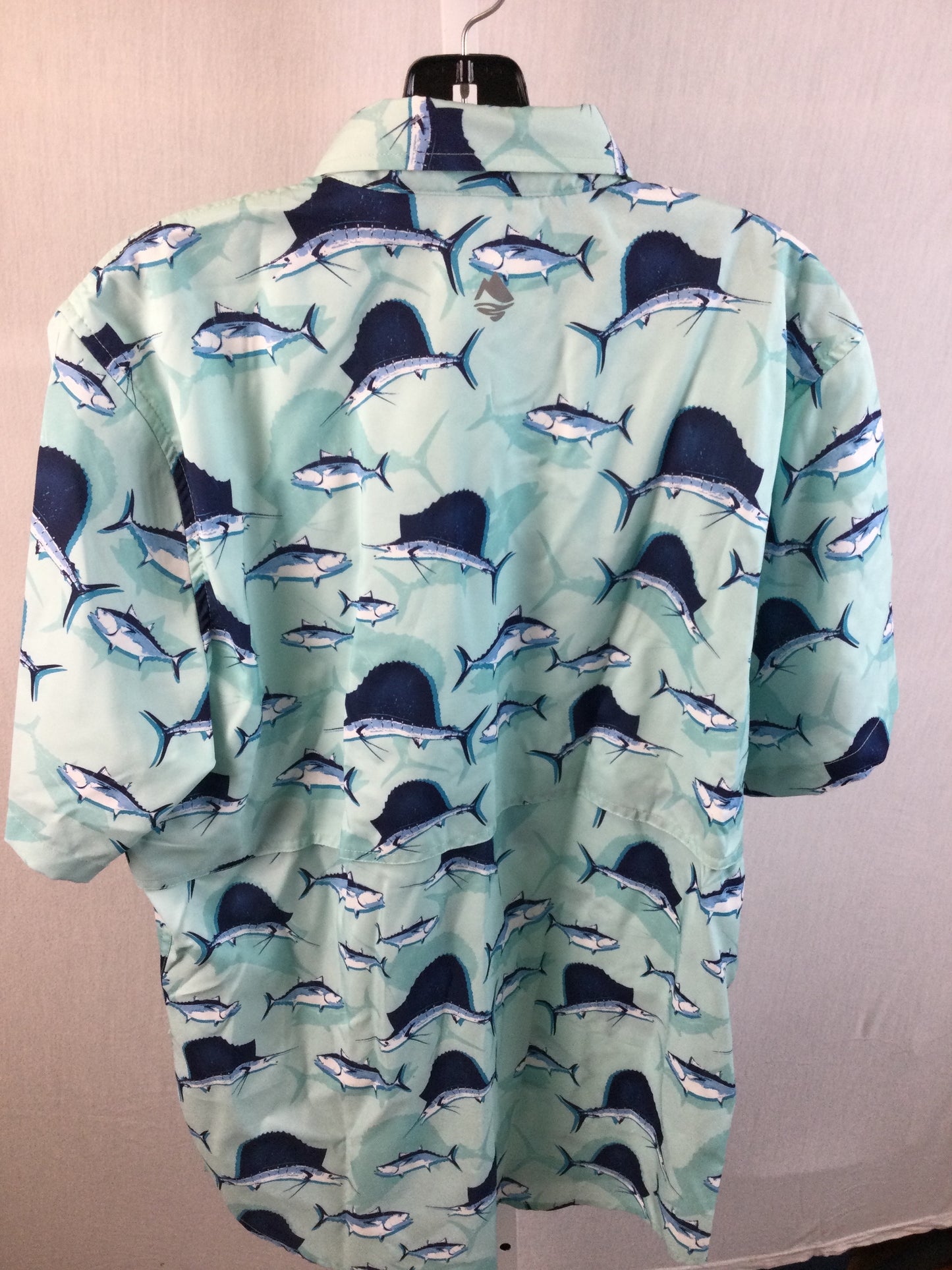 mens short sleeve button down ocean coast