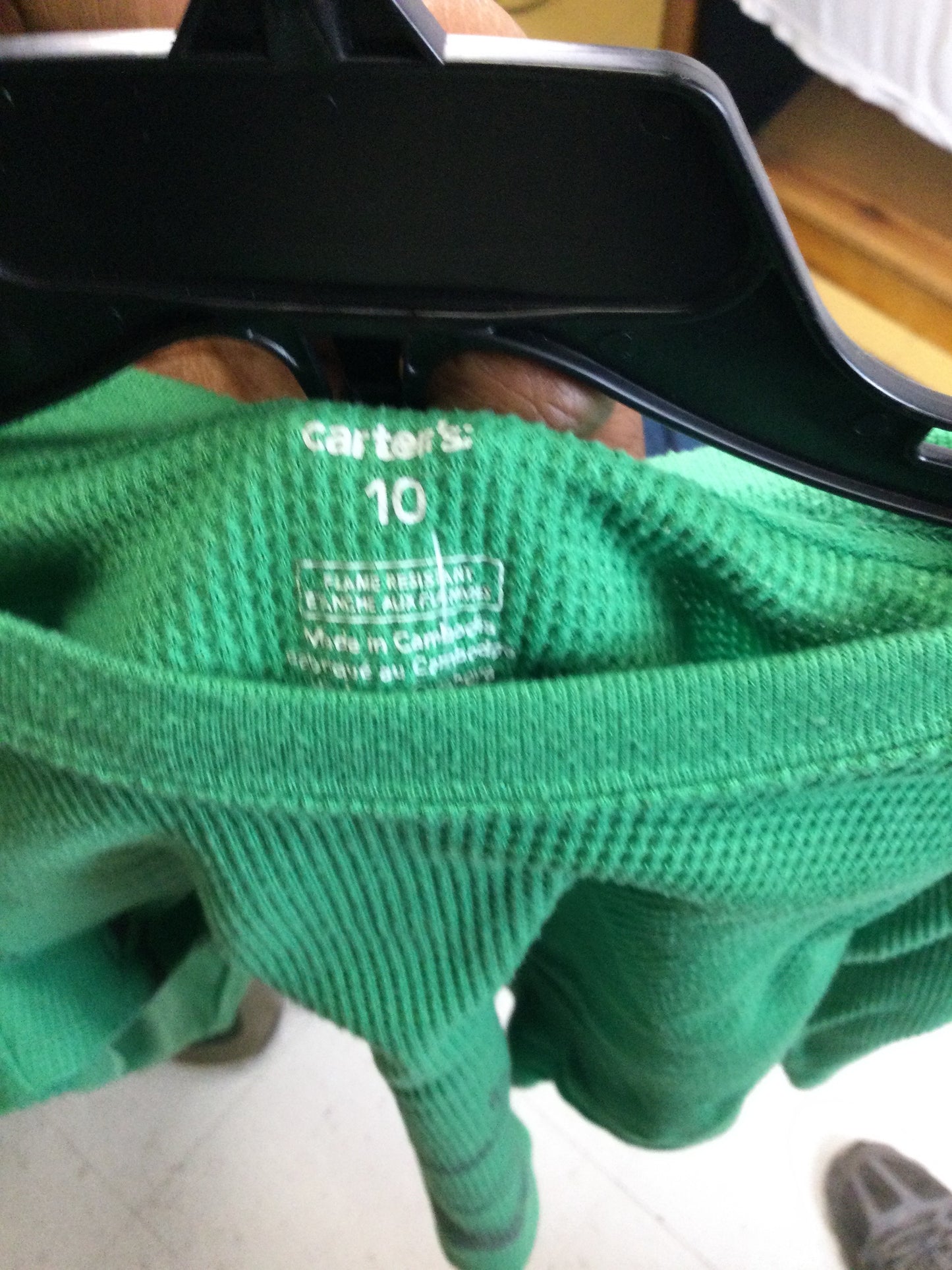 kids carters long sleeve shrit