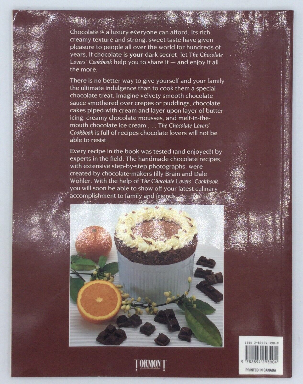 The Chocolate Lovers' Cookbook Compiled By Juliet Cobb - 1994 Paperback