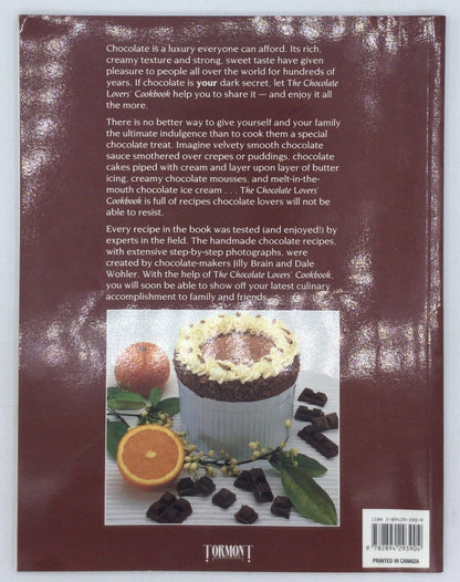The Chocolate Lovers' Cookbook Compiled By Juliet Cobb - 1994 Paperback