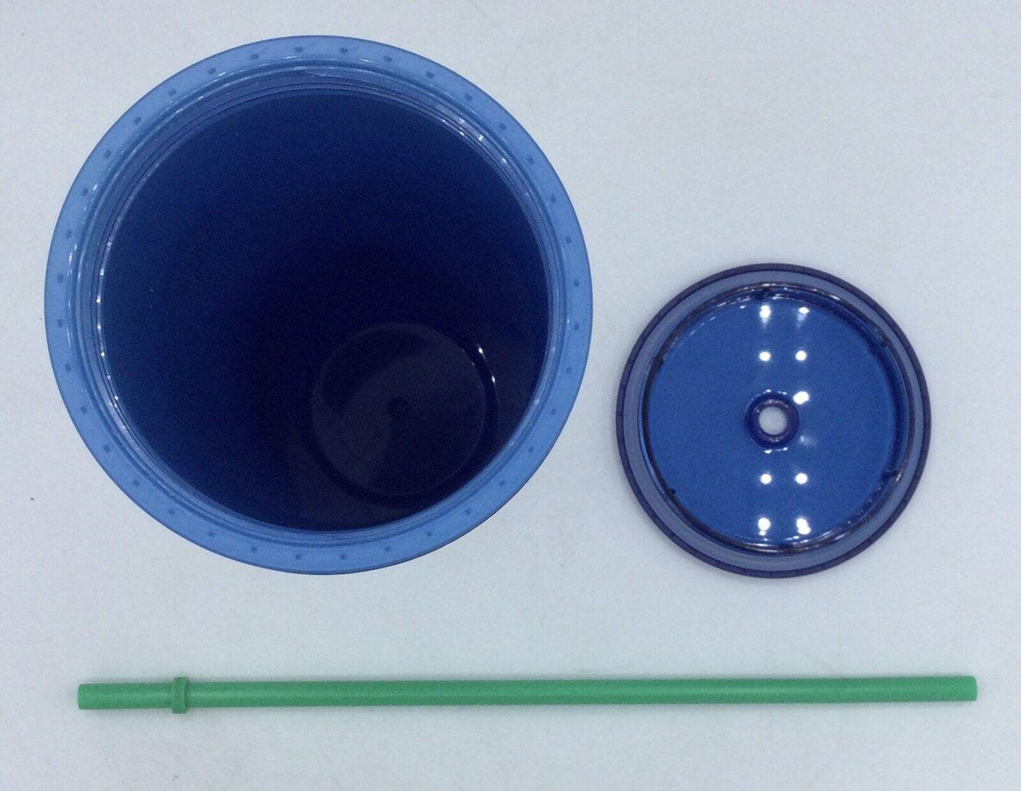 Starbucks Blue and Green Flower 24oz Cold Cup Tumbler w/ Lid & Straw