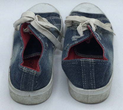 Bobbie Brooks Women's Size 10 Distressed Denim Sneakers