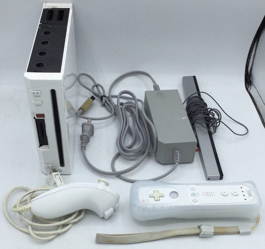 Nintendo Wii - Includes Grip - Missing Video Adapter Cable, Base, Flip Panels