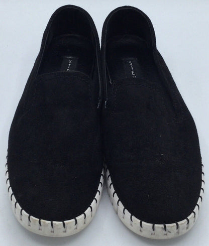 Women's Steven by Steve Madden Salazar Suede "Fabric" Black Slip On Sneakers 8M